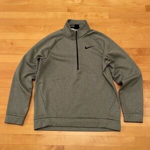 Nike Dri-Fit Men’s grey 1/4 zip sweatshirt